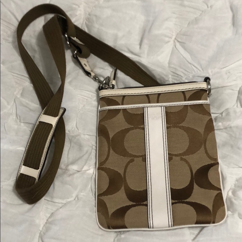 Coach Heritage Stripe swingpack